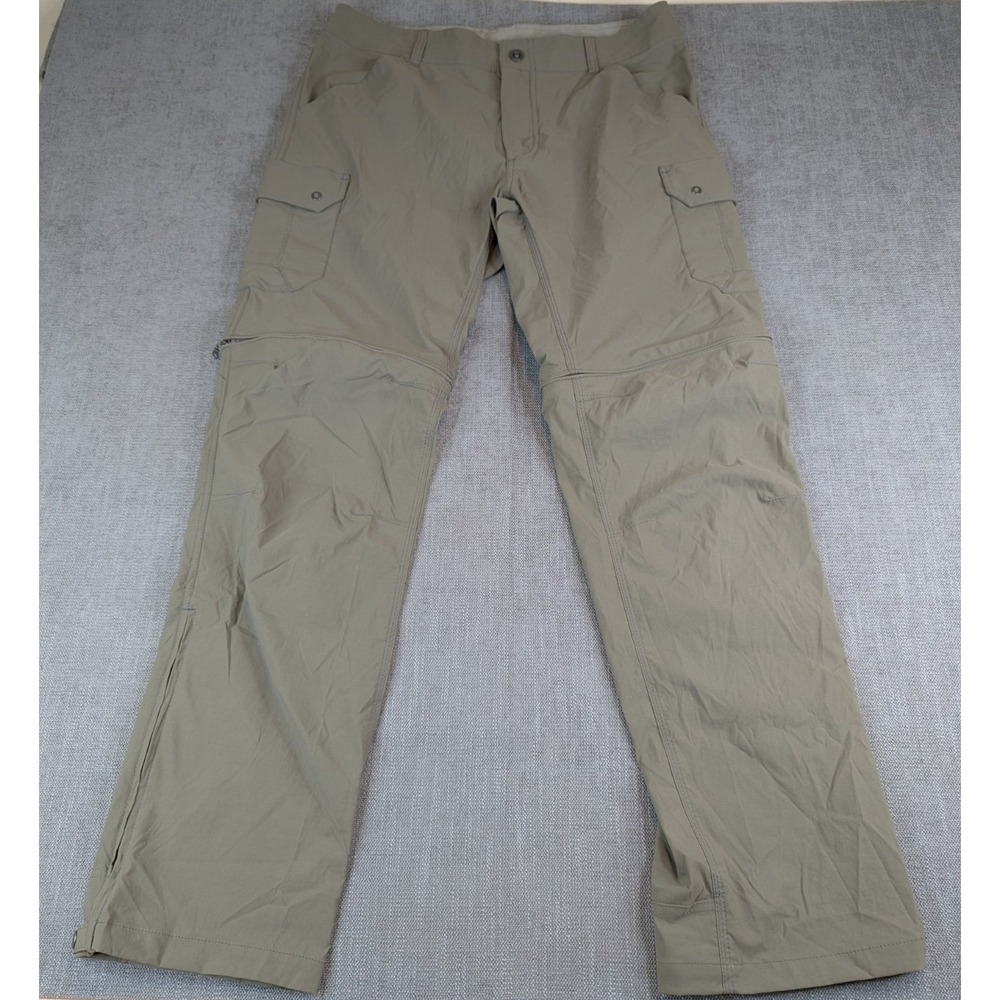 KUHL Pants Mens 36x34 Gray Green Renegade Convertible Stealth Cargo Outdoor Hike - Picture 2 of 10